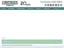 Tablet Screenshot of corporateentertainmentco.co.uk